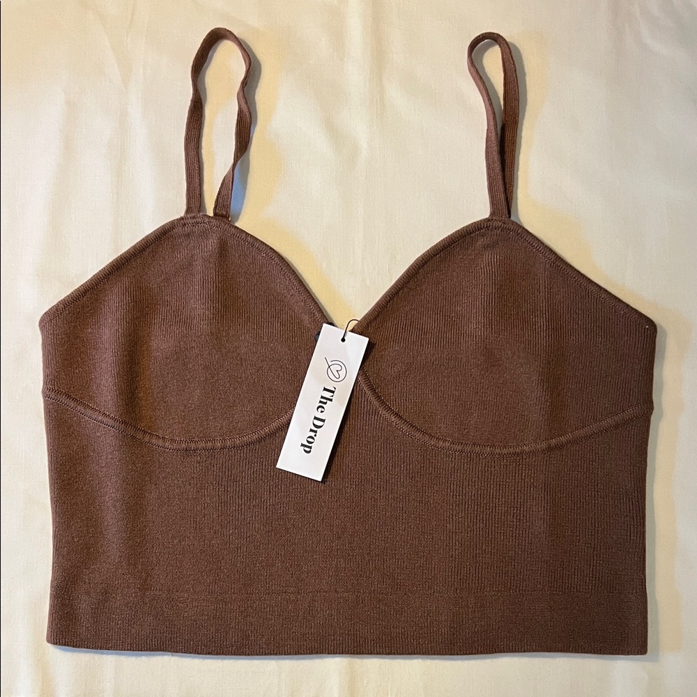 The Drop Brown Women's Crop Top